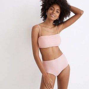 BNWT Madewell Bandeau and High Waist Bikini - Size Medium